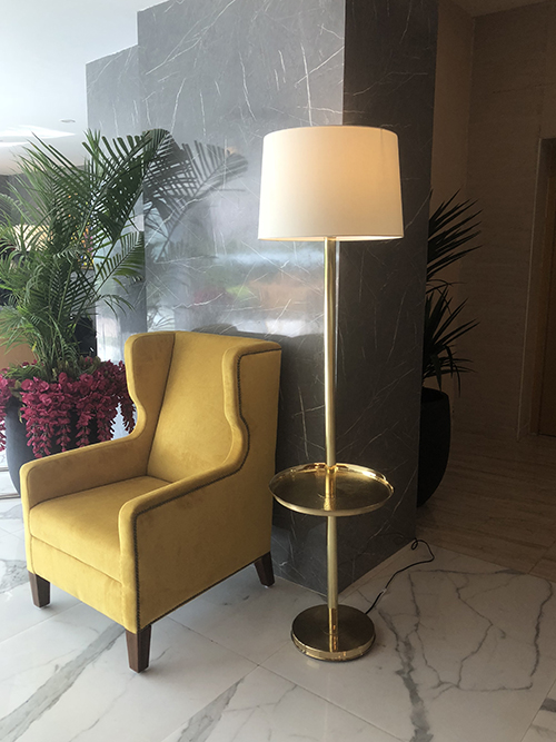 Thal Floor Lamp at Tulip Star by Sahil & Sarthak